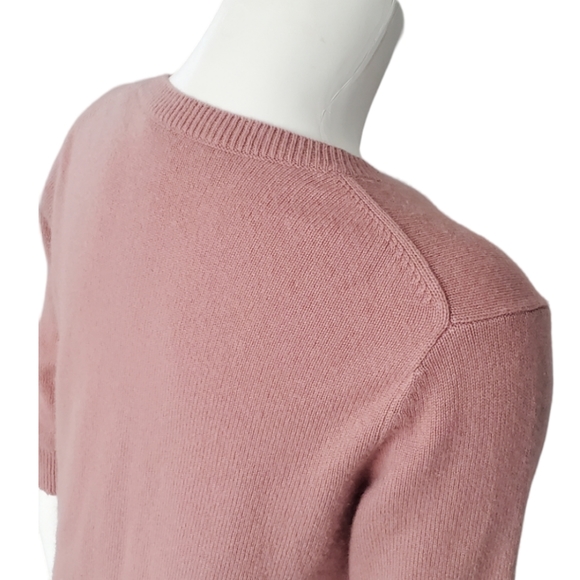 Vince 100%Cashmere Mauve Short Sleeve  Top. Sz. Small Petite. - Picture 5 of 15